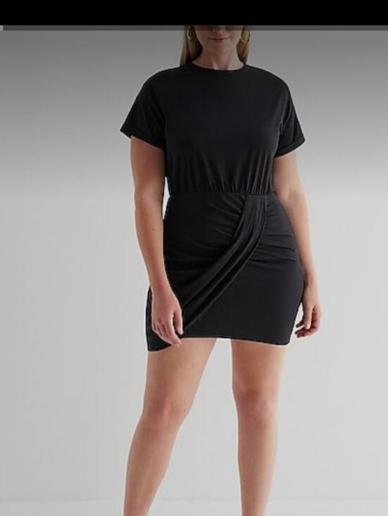 Express Dresses & Skirts - NWOT Express Wrap Mini T Shirt Dress- XS